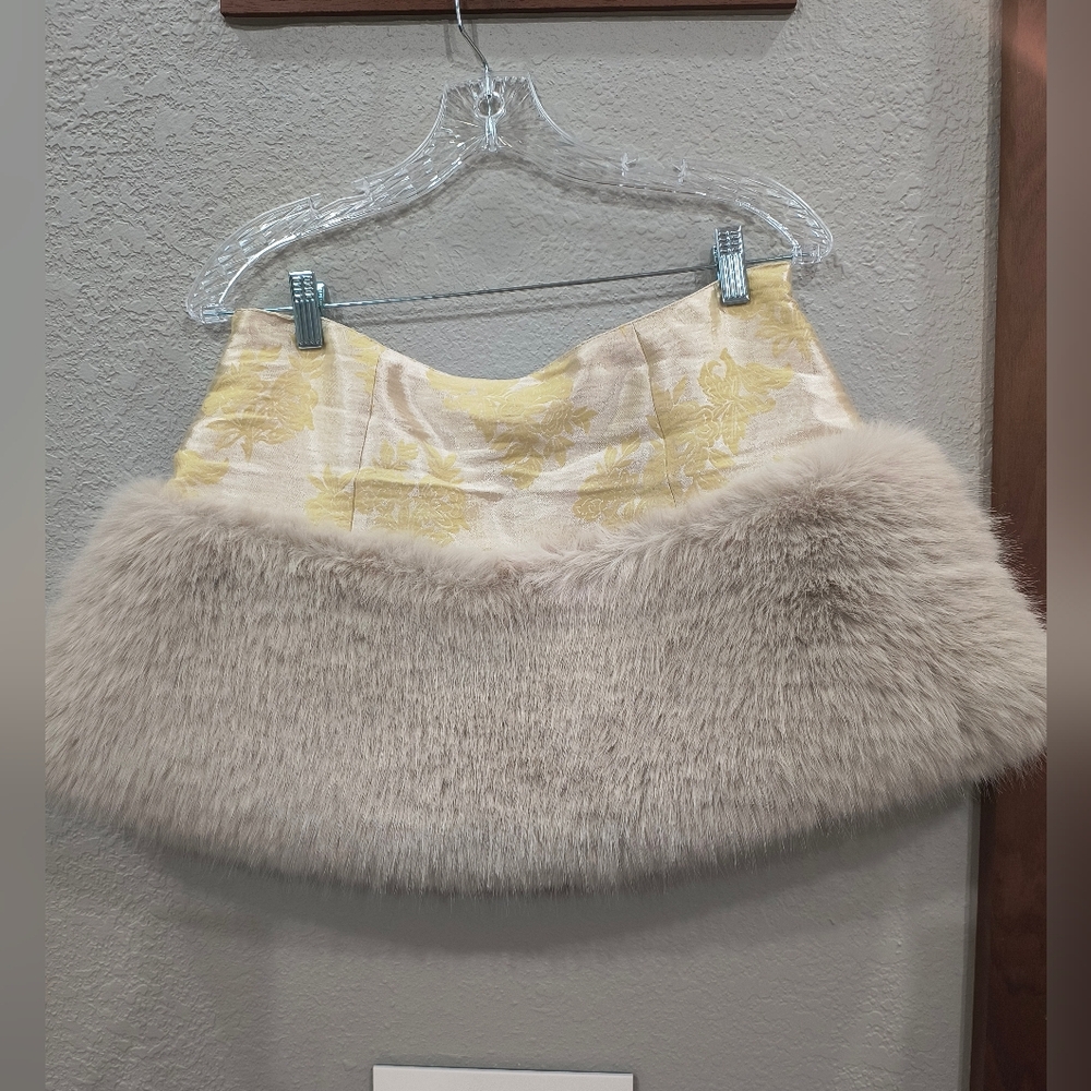New Free People Laluna Fur Mini Skirt - Picture 3 of 4